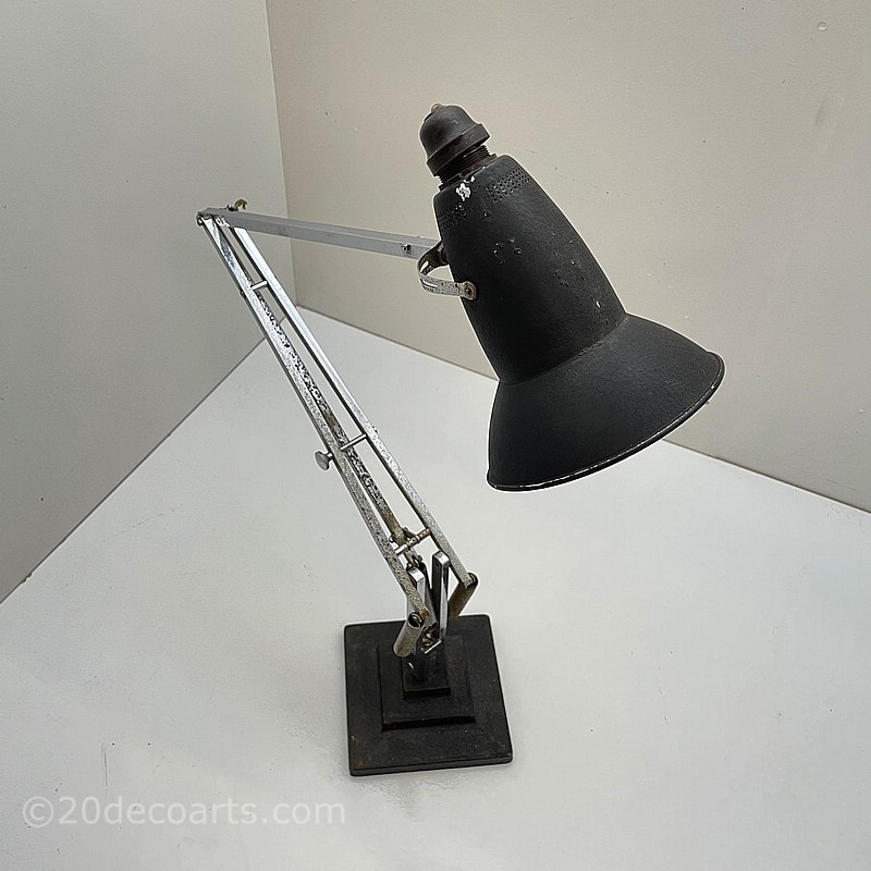  George Carwardine Designed Anglepoise Lamp c1935, an original and rare 3 step base 1227 model 