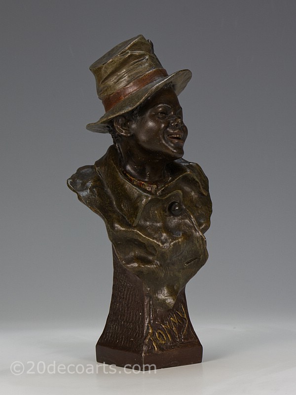  Antique Black Americana Figurine Bust for Sale