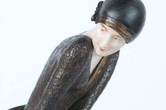 ☑️ 20th Century Decorative Arts | Claire colinet art deco bronze figurine