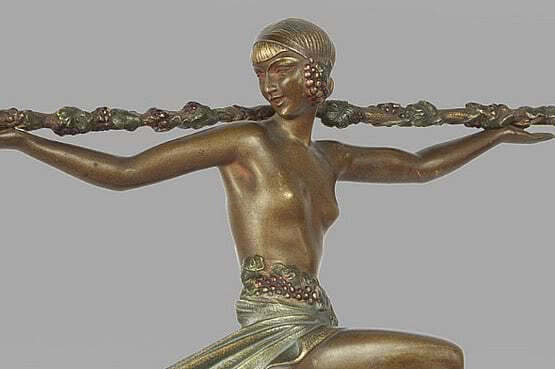 ☑️ 20th Century Decorative Arts | Pierre Le Faguays - Art Deco Statue 1930s
