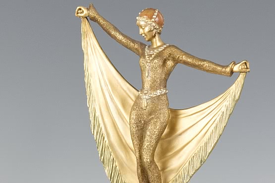 ☑️ 20th Century Decorative Arts |art deco lorenzl bronze figurine
