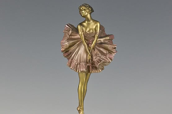 ☑️ 20th Century Decorative Arts |antique paul philippe art deco bronze ballerina figurine sculpture 