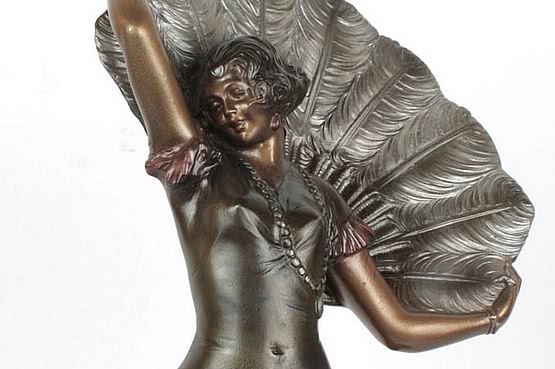 ☑️ 20th Century Decorative Arts |art deco bronze figure by bruno zach