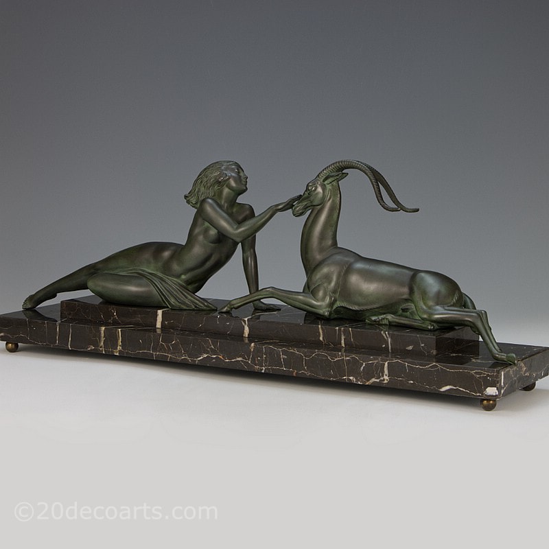  Fayral Seduction - An Art Deco metal sculpture by Fayral, France circa 1930