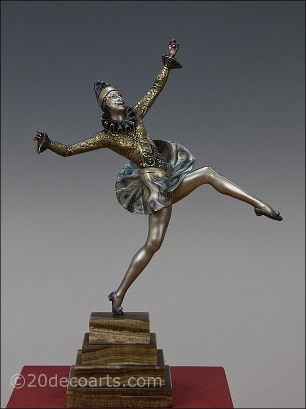 Jules Jourdain art deco statue 1930 bronze