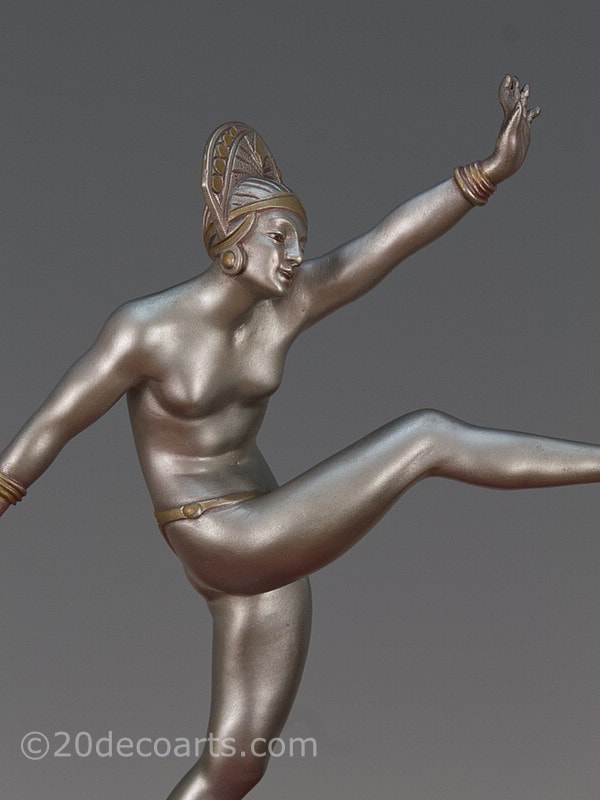 Morante - An Art Deco bronze sculpture France circa 1925,                 titled High Kick